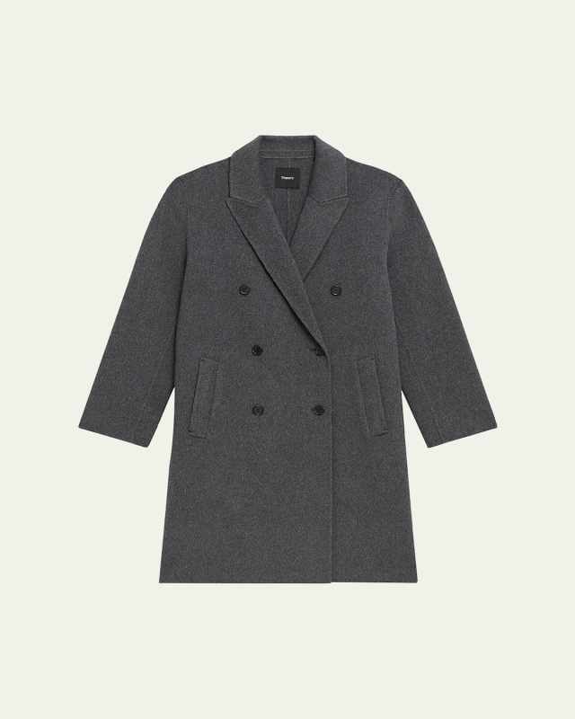 Relaxed Double-Breasted Coat
